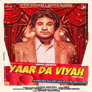 Yaar Da Viyah Song By Yaar Da Viyah Poster