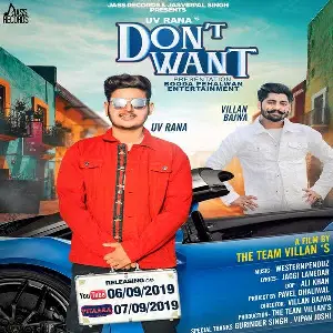 Dont Want Song By Dont Want Poster