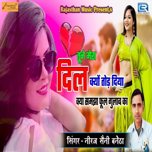 Tune Mera Dil Kyo Tod Diya Song By Tune Mera Dil Kyo Tod Diya Poster